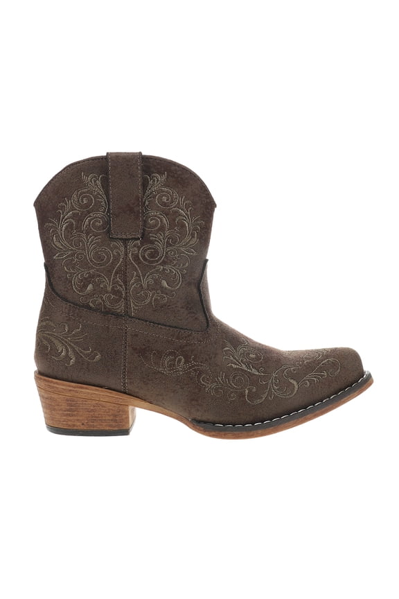 Womens Sashay Snip Toe Zippered Cowboy Ankle Boots