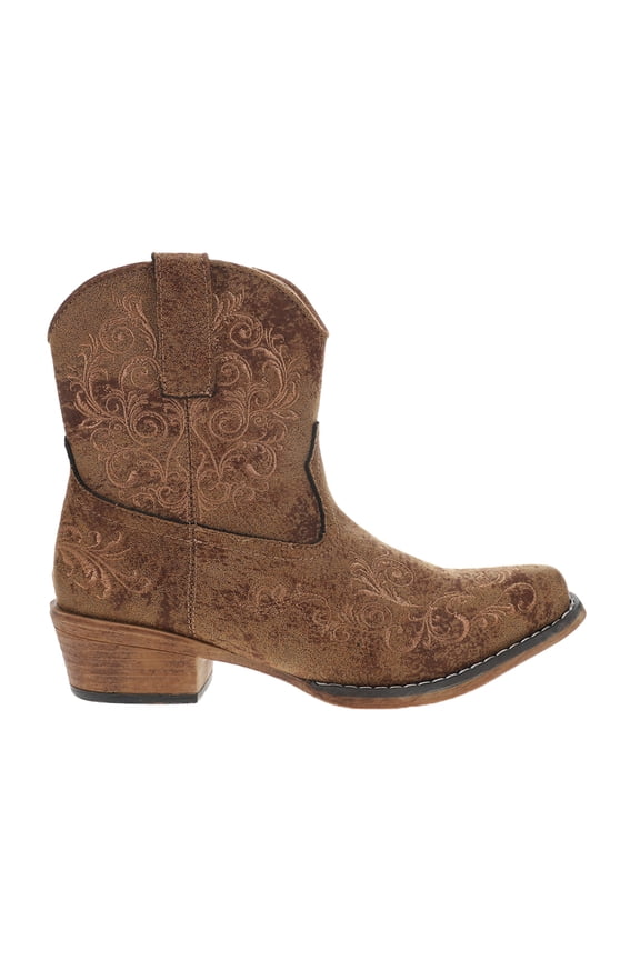 Womens Sashay Snip Toe Zippered Cowboy Ankle Boots