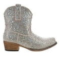 thumbnail image 1 of Roper Womens Shay Jewells Rhinestone Snip Toe Cowboy  Ankle Boots, 1 of 5