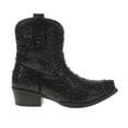 thumbnail image 1 of Roper Womens Shay Jewells Rhinestone Snip Toe Pull On Cowboy  Ankle Boots, 1 of 5