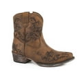 thumbnail image 1 of Roper Womens Short Stuff Embroidery Snip Toe Cowboy  Ankle Boots, 1 of 5