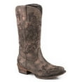 thumbnail image 1 of Roper Womens Tall Stuff Embroidery Snip Toe Cowboy  Mid Calf Boots, 1 of 5