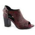 thumbnail image 1 of Roper Womens   Women's Hand Tooled  Leather Sandal 5.5 M Red, 1 of 1