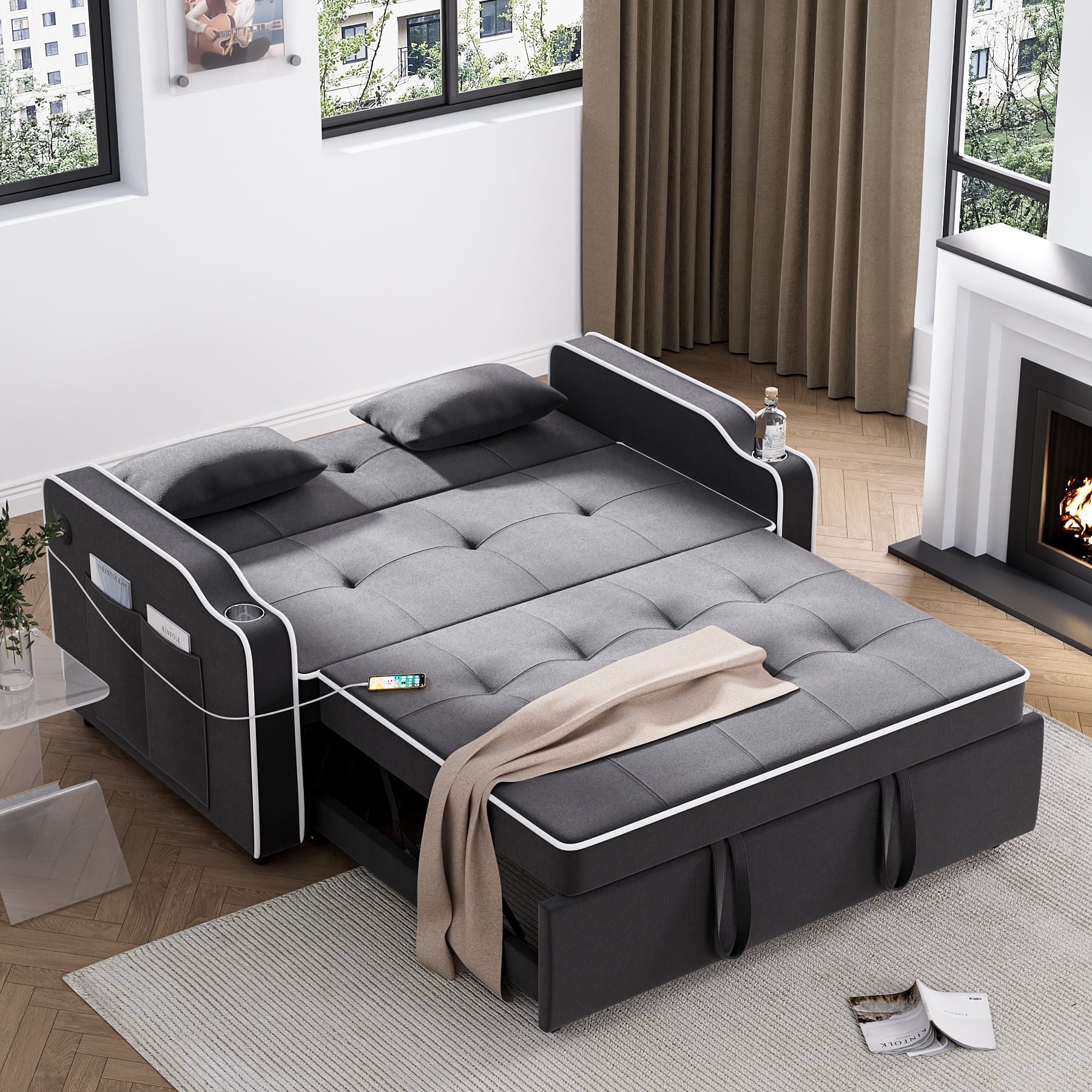 Rv convertible couch discount