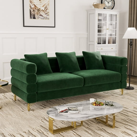 Rophefx Mid Century Sofa Couch for Bedroom, Living Room, Lounges, Office, Apartment