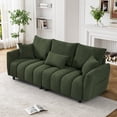 thumbnail image 1 of Rophefx Overstuffed Upholstered Deep Seat Sofa Couch with 3 Pillows, 1 of 10
