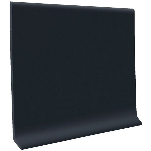 Roppe 4 Inch X 20 Feet Black Vinyl Self Stick Wall Cove Base