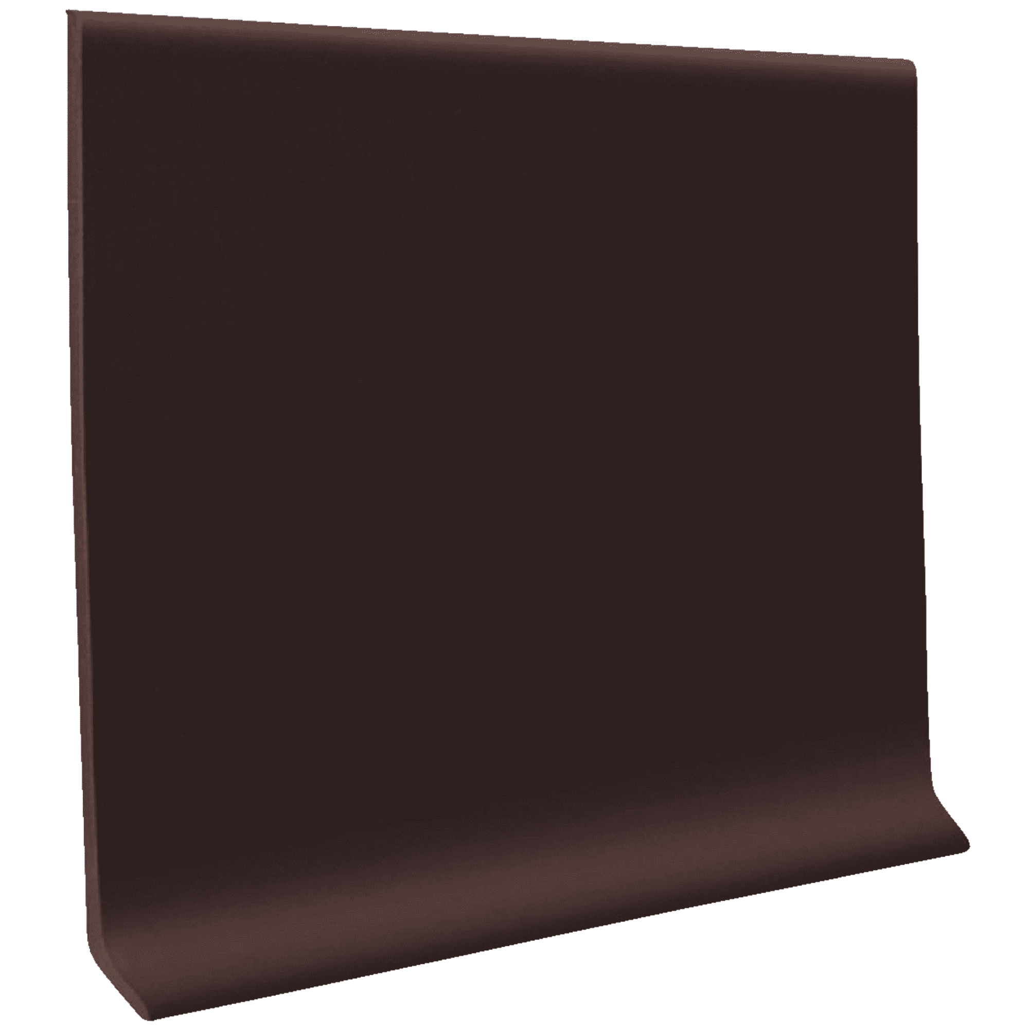 Brown Vinyl Self-Stick Wall Cove Base with Satin Finish