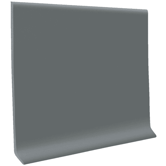 Roppe 4 In. x 4 Ft. Dark Gray Vinyl Dryback Wall Cove Base Pack of 16