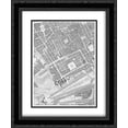 thumbnail image 1 of Roque Sectional map of London 1748 2x Matted 20x24 Black Ornate Framed Art Print by Roque, John, 1 of 2