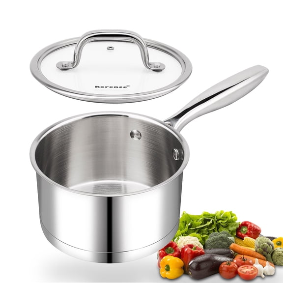 Rorence 1.5 QT Stainless Steel Saucepan
