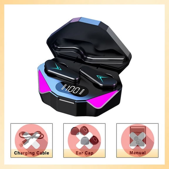 Roreta TWS Gaming Earphone Bluetooth 5.0 Low Latency Professional Gamer Bluetooth Headphone With Mic 9D Stereo HiFi Headset Hot