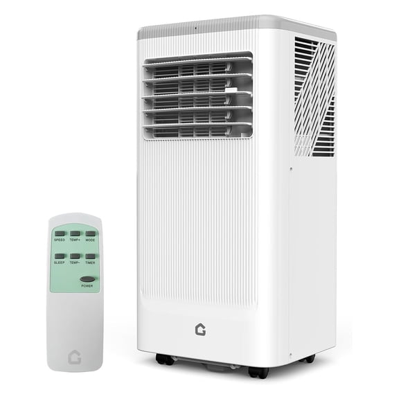 Roromall 10000 BTU Portable Air Conditioner with Wheels, Portable AC Unit with Remote, Indoor Air Conditioner for Room 450 Sq.Ft, Cooling Fan Dry Modes, for Office, Bedroom, Living Room