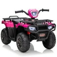 thumbnail image 1 of Roromall 12V Kids Ride on ATV, Battery-Operated Car with High/Low Variable Speed Ride on Electric Vehicle with LED Light, Music, USB,1.5-2.2mph Safety Speed for Child Toy, 1 of 6