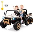 thumbnail image 1 of Roromall 2 Seater Ride On Truck for Kids 24V Ride On Dump Truck w/Parent Remote Control, Shovel, Music Player, Kids UTV Ride on Car with Electric Dump Bed, 4WD Power Ride Cars, 1 of 7