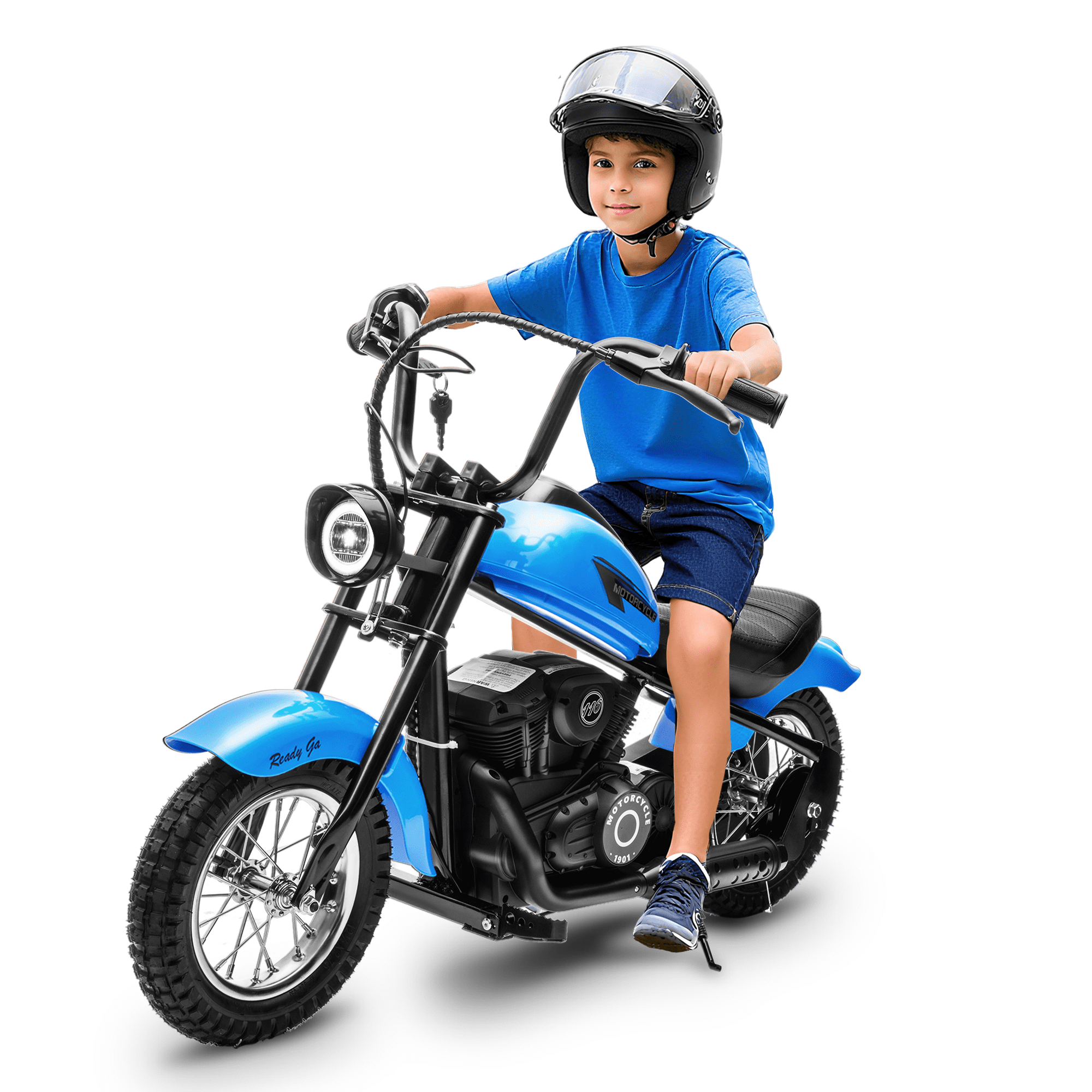 Roromall 24V Electric Dirt Bike, 250W Electric Motorcycle w/LED Light, Leather Seat- 2 Speed Max Up to 14MPH & 60 Minutes Continuous Motorbike