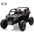 thumbnail image 1 of Roromall 24V Ride on Car for Kids, 2 Seater Powered Electric Off-Road UTV Toy, 4WD Electric Vehicle with Remote Control, LED Lights, 4-Wheel Shock Absorption, 3 Speeds, Horn, Music, 1 of 6