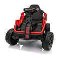thumbnail image 1 of Roromall 24V Ride On Toy for Kids, 6MPH 200W 4x4 Ride On Car w/Parent Remote, Metal Frame, Headlights, Shock Absorbers, Music, Horn, Battery Powered Electric Cars for 3+ Years Old, 1 of 7