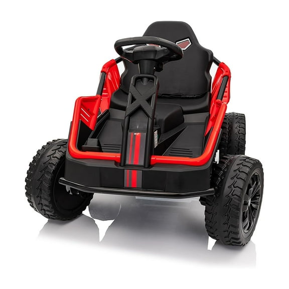 Roromall 24V Ride On Toy for Kids, 6MPH 200W 4x4 Ride On Car w/Parent Remote, Metal Frame, Headlights, Shock Absorbers, Music, Horn, Battery Powered Electric Cars for 3+ Years Old