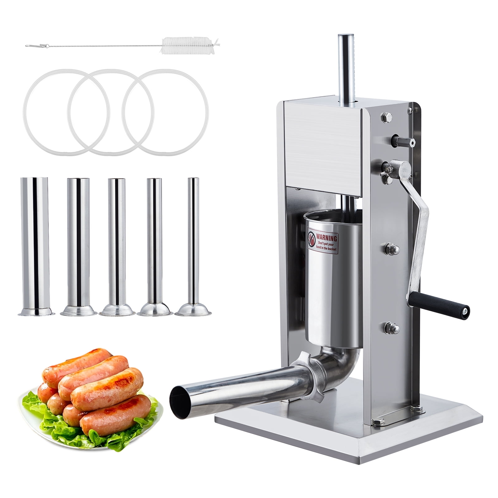Roromall 3L Sausage Stuffer, 7LBS Manual Sausage Maker Machine, Meat ...