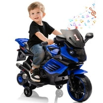 Roromall 6V Ride On Motorcycle, Battery Powered Ride On Toys w/Treaded Tires, Working Headlight, Horn, Music, Training Wheels, Stable Electric Motorcycle