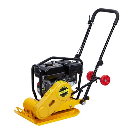 2.5HP Gas Plate Compactor 79cc Concrete Tamper with Wheels, 8200N Force ...