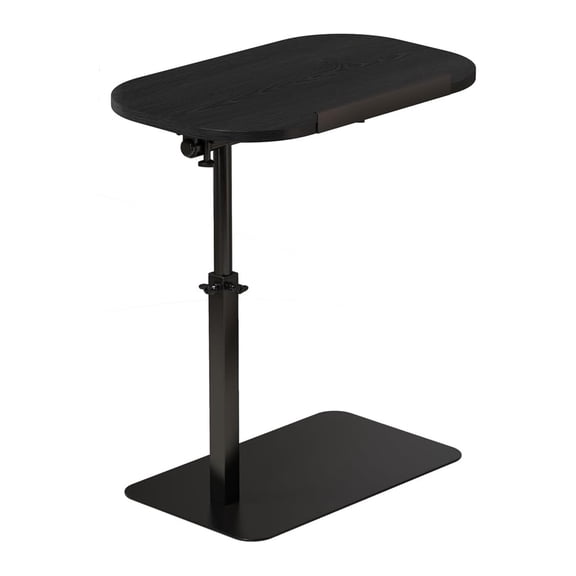 Roromall Adjustable Height End Table, Side Table Sofa Tray 360° Swivel Laptop Stand for Couch Recliner, C-Shaped Small Bedside Tables for Bedside Hospital Bed