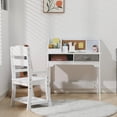 thumbnail image 1 of Roromall Desk and Chair Set, Study Desk and Adjustable Chair Set with Hutch, Cork Board, Drawers, Pen Holders, Study Table Set for Boys Girls, 1 of 5