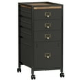 thumbnail image 1 of Roromall Drawer File Cabinet, Mobile Filing Cabinet for Home Office Fits A4 or Letter Size, Fabric Vertical File Cabinet with Wheels, Home Office Small Under Desk Storage Cabinet, 1 of 8