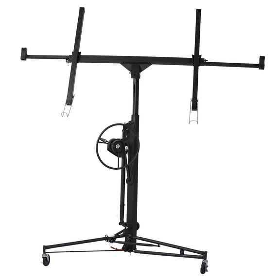 Roromall Drywall Lift 16' Drywall Panel Jack Tool Construction Rolling Caster Wheel Lifter 150 LBS Load Capacity