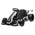 thumbnail image 1 of Roromall Go Karts for Kids, 24V Electric Go Kart with 2*150W Powerful Motors, 8mph Max Speed, Max Load 110lbs, W/Button Start, Lights, Safety Belt, Music, 1 of 7