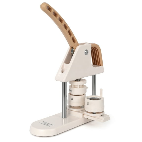 Roromall Multi-Size Button Press Kit (1''/1.25''/2.28'') w/ Parts & Accessories - Ergonomic Arc Handle DIY Craft Machine for Gifts, School Projects, Party Favors