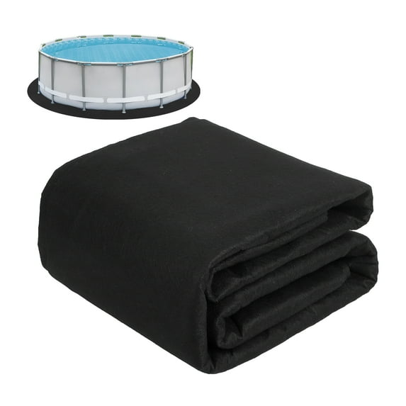 Roromall Pool Liners 15ft/18ft/24ft Round, Pool Pads for Above Ground Pools, Strong Geotextile Material Prevent Punctures by Roots, Rocks and Grass, Enhances Swimming Comfort