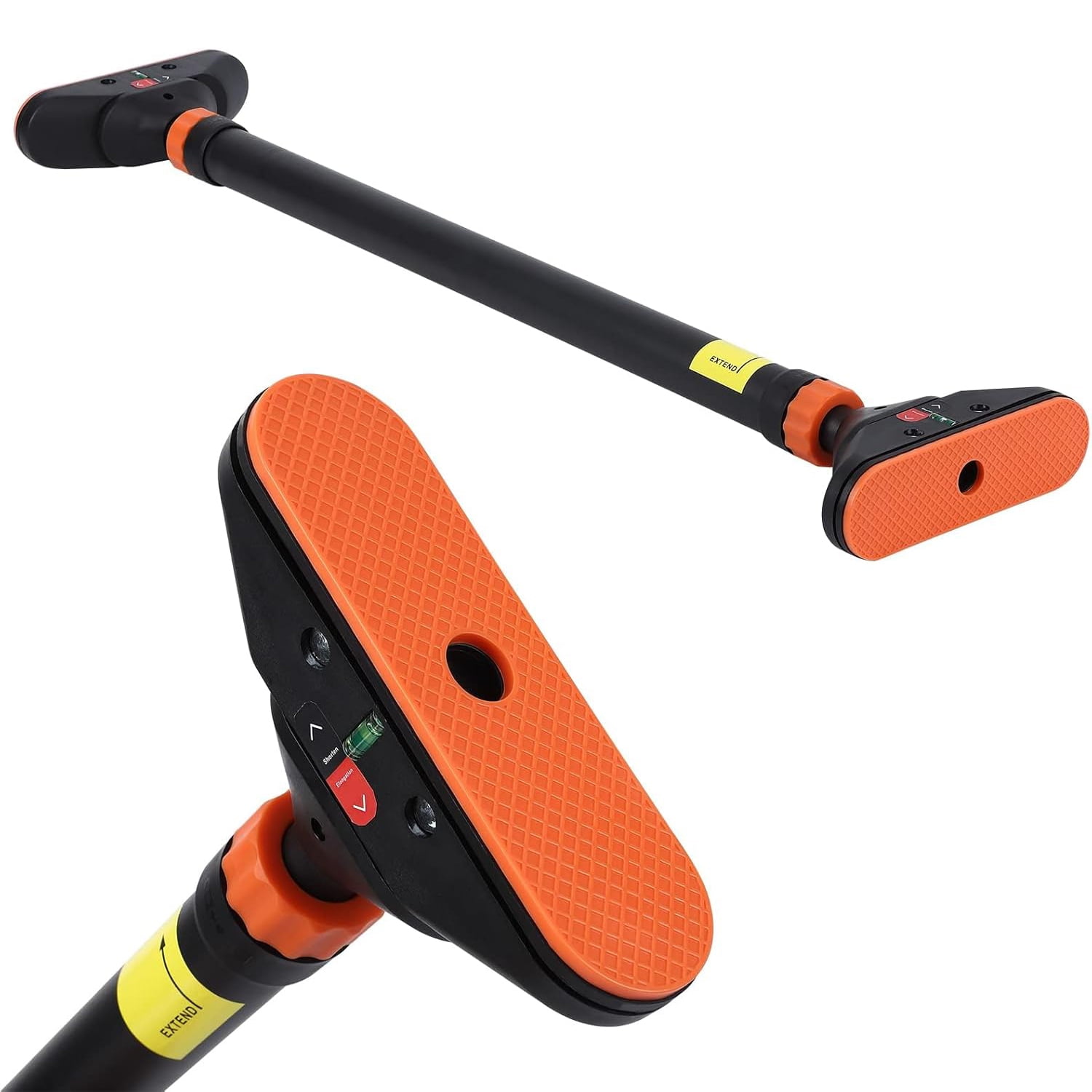 Roromall Pull Up Bar for Doorway - Adjustable No Screws Chin Up Bar for Home Gym, 440 LBS Max Load, with Level Meter & Anti-Slip Design for Strength Training