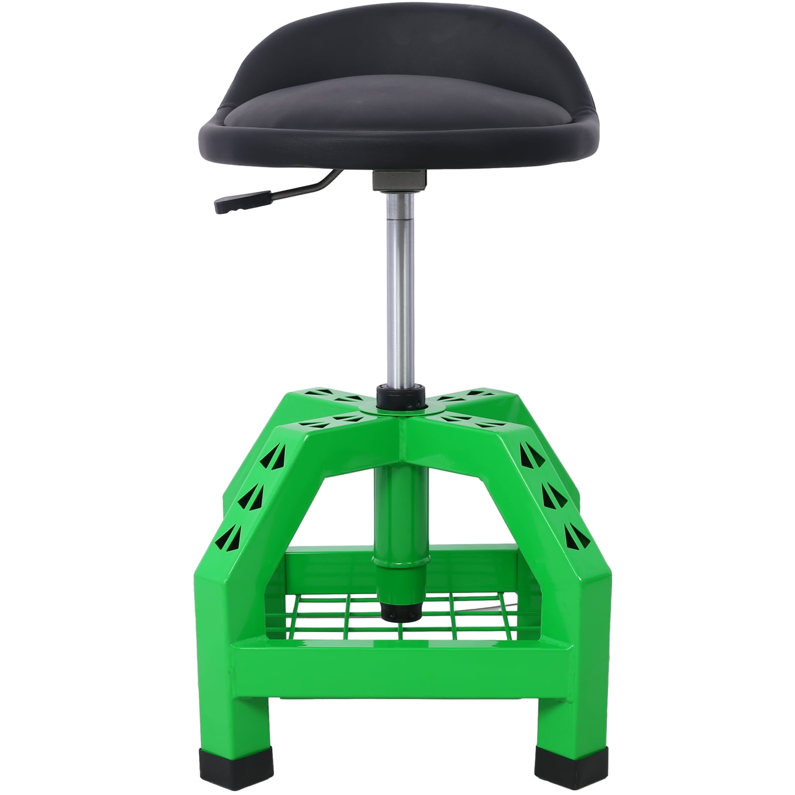 Roromall Rolling Shop Stool with Casters for Garage Adjustable Height