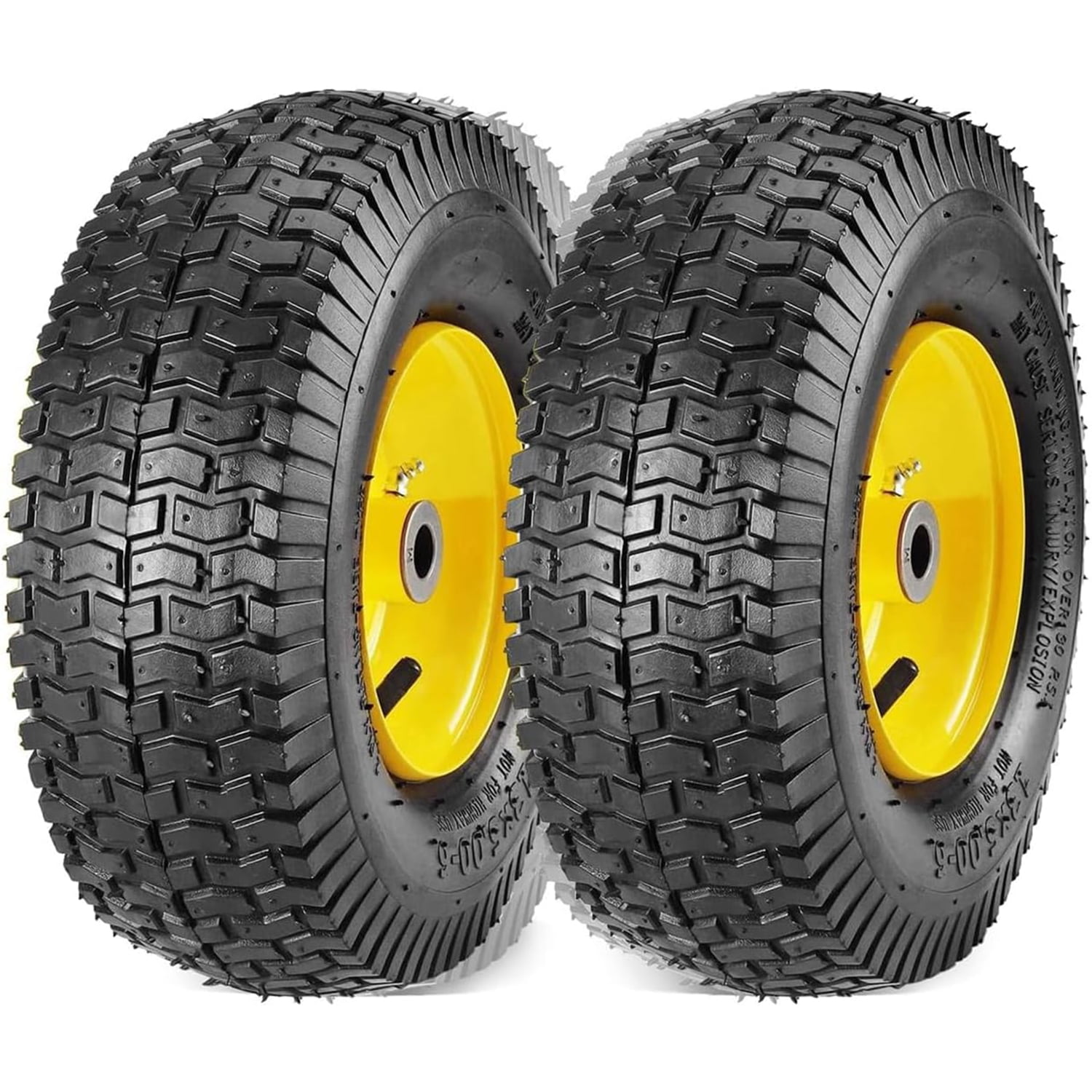 NoAir 2 Flache Reifen 13x5.00-6 – Für Gravely Ariens Rasenmäher, Ersetzt 07101111