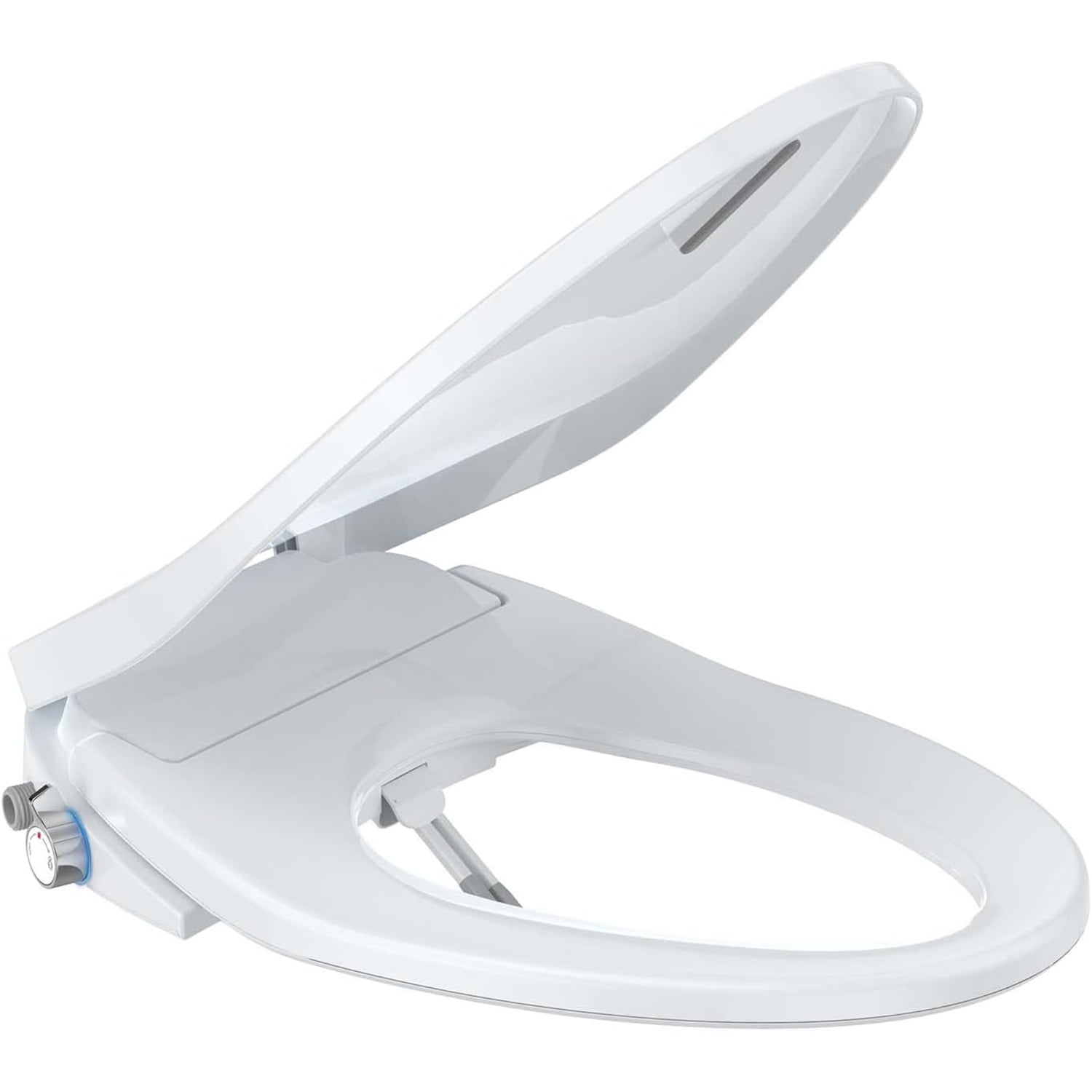 Roromall Smart Bidet Toilet Seat with Multiple Spray Modes, Smart Unlimited Warm Water, Auto Open & Slow Close Lid, Auto LED Nightlight, Power Outage Available, Clean Water