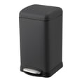 thumbnail image 1 of Roromall Trash Can with Lid Soft Close, Step Pedal, 12L Polished Material Garbage Can with Removable Inner Bucket, Anti-Fingerprint Finish, 1 of 8