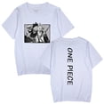thumbnail image 1 of Roronoa Zoro 100 cotton clothes black and white summer short sleeve t-shirt top, 1 of 8