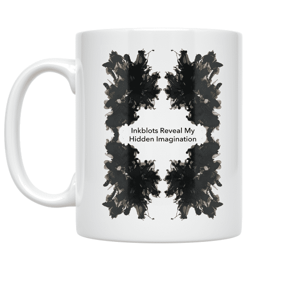 Rorschach Inkblot Art Design - Abstract Art Enthusiast - 11 oz Ceramic Coffee Mug