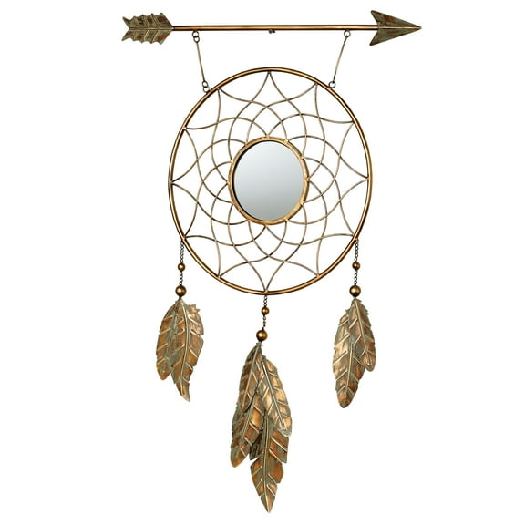 Rory Dream Catcher Golden Bronze Metal Wall Art