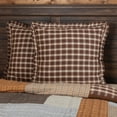 thumbnail image 1 of VHC Brands Rustic & Lodge Farmhouse Bedding-Rory Fabric Euro Sham, 26x26, Chocolate Brown, 1 of 5
