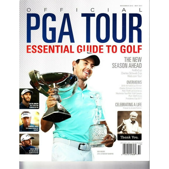 Rory McIlroy 2016 2017 PGA Tour Essential Guide to Golf magazine