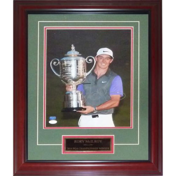 Rory McIlroy Autographed 2014 PGA Championship Deluxe Framed 11x14 Photo - JSA