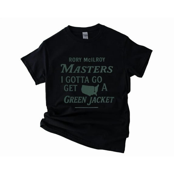 Rory McIlroy Masters 2025 Green Jacket Golf Fan Augusta Unisex T-Shirt