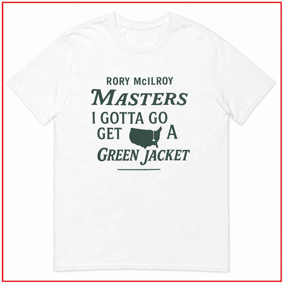 Rory McIlroy Masters 2025 Green Jacket Golf Fan Unisex T Shirt Top V80565 Size S- 5XL