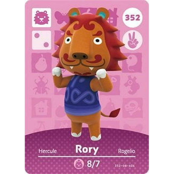 Rory - Nintendo Animal Crossing Happy Home Designer Series 4 Amiibo Card - 352