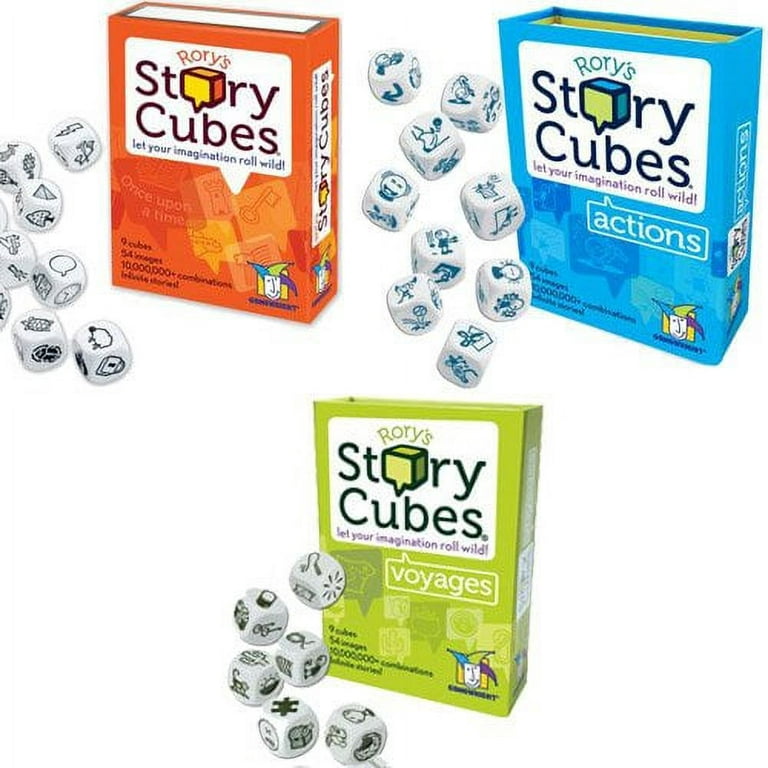  Rory's Story Cubes (Eco-Blister), Storytelling Game for Kids  and Adults, Fun Family Game, Creative, Ages 6 and up, 1+ Players, Average Playtime 10 Minutes