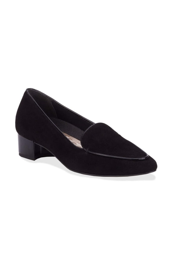 Ros Hommerson Honey Women's Slip-on Shoes In Black Suede/pat