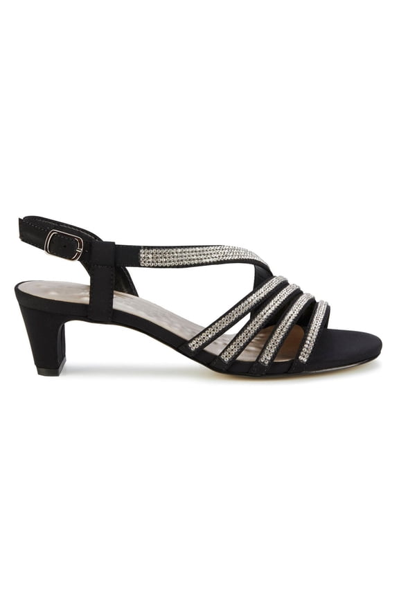 Lettie Ii Women Strap Sandal In Black Micro